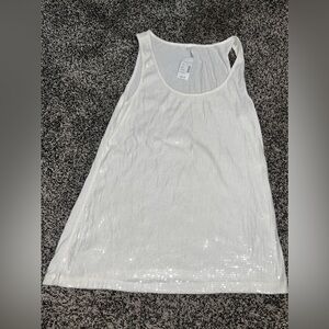 Maurice’s shimmer cream colored tank top-new with tags